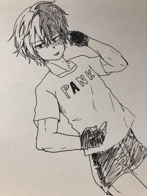 一発描き約15分
何か突然こうなって行った🙄🙄… 