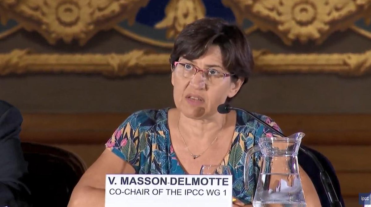 MassiotAude's tweet photo. @libe @LibeTerre V. Masson-Delmotte: «Le changement climatique est déjà irréversible, à cause du réchauffement des océans. Cela peu importe ce que l'on fait avec nos émissions de GES. Le rapport montre que la circulation océanique dans l'Atlantique Nord a déjà commencé à ralentir» #climat #GIEC https://t.co/C0RXRxvYPO
