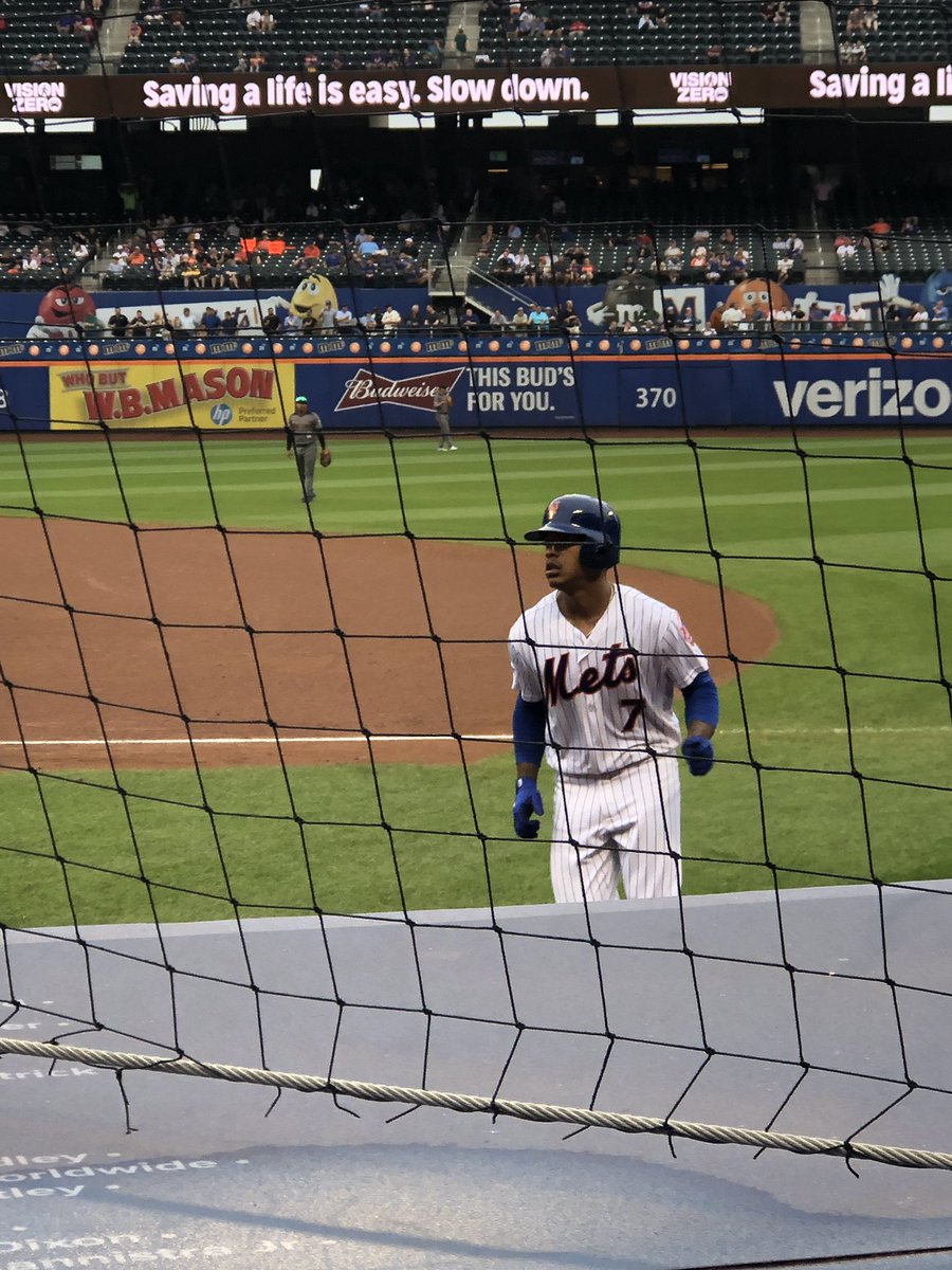 ChupacabrasGM's tweet photo. Soooooo apparently the honest approach was not good enough for Gabe’s teacher. Wrote a note saying Gabe earned a game of his choice. He wanted to see the @MStrooo6 show. So I took him to the September 19 @Mets game. I got lectured via email lol. #StroShow #MetsWon #6Homers #LGM https://t.co/onhfLUL6IE