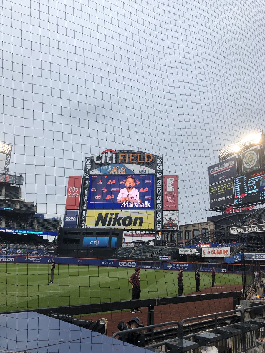 ChupacabrasGM's tweet photo. Soooooo apparently the honest approach was not good enough for Gabeβs teacher. Wrote a note saying Gabe earned a game of his choice. He wanted to see the @MStrooo6 show. So I took him to the September 19 @Mets game. I got lectured via email lol. #StroShow #MetsWon #6Homers #LGM https://t.co/onhfLUL6IE