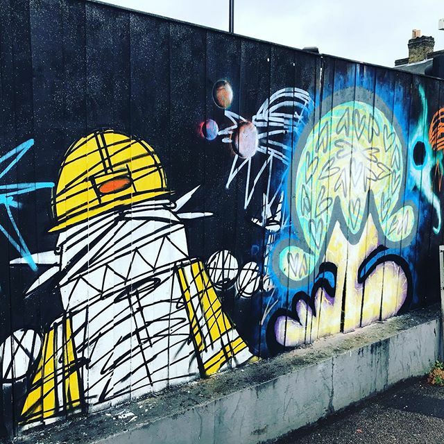 More from @orbitldn and @nathanbowenart in #honoroak #brockley #streetart #art #london