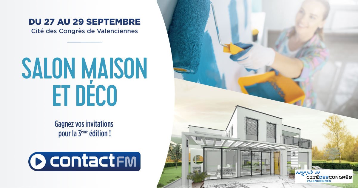 RadioContactFM's tweet photo. [JEU - VALENCIENNES]

Envie d'améliorer votre habitat ? 🏠 Participez aux ateliers de bricolage 🔨 du SALON MAISON &amp; DÉCO à @Valmetropole 

Pour jouer, inscrivez-vous vite juste ici : https://t.co/jkTQiiXhbN ou écoutez Tristan dans #LeGrandDrive de 16h à 20h sur Contact FM🎙️ https://t.co/HdJV6eCwMT