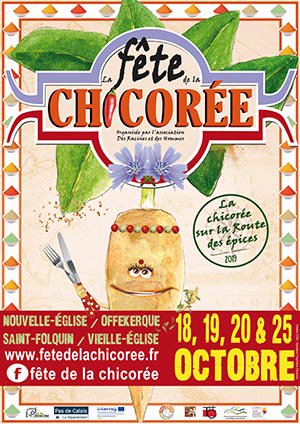 cdt62's tweet photo. Les 18, 19, 20 et 25 octobre, la région #Audruicq #OyePlage célèbre la chicorée #SaintFolquin #VieilleEglise #NouvelleEglise #Offekerque https://t.co/PjYND7yVzK https://t.co/qkTGa6wvIA