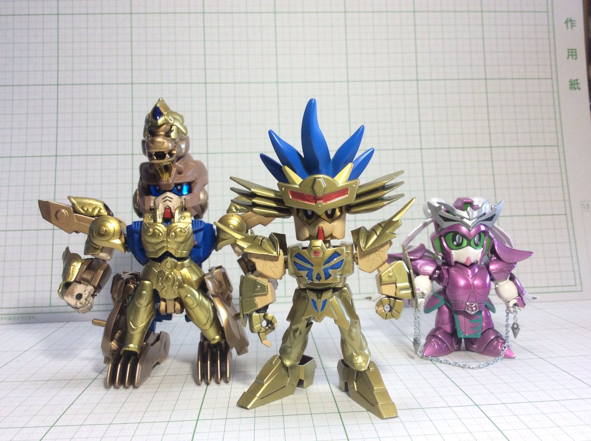Nasurobon Sdガンダム 蟹座のデスマスク 風 出来ました 積尸気冥界波 と集合写真をw 何となく作り方が見えてきたので他の黄金聖闘士ものんびり作っていこうかと思いますw