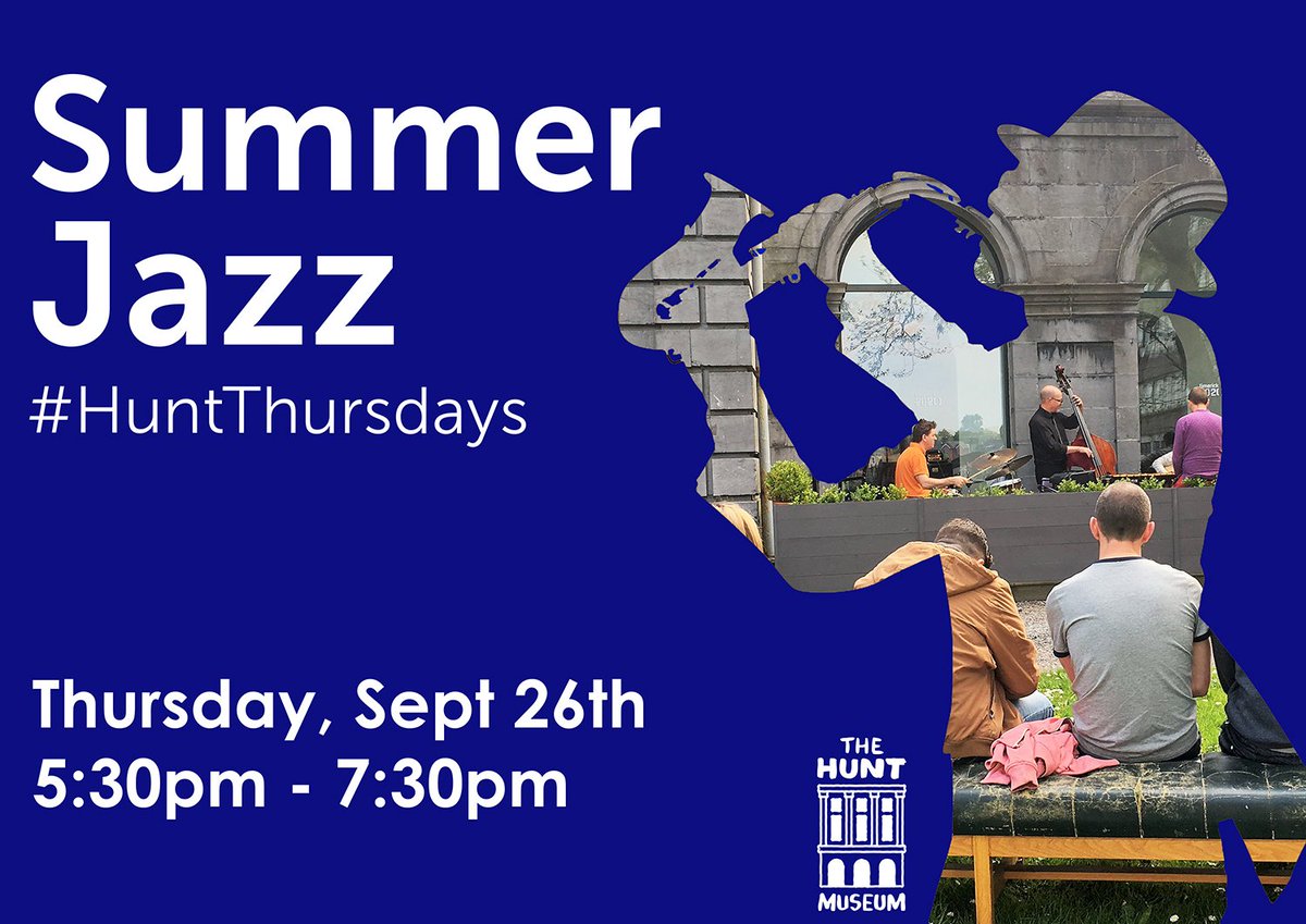HuntMuseum's tweet photo. Helping to kickstart @LimerickJazz with our favourite  @musgenlimerick musicians for our last #HuntThursday this year &amp; the last late night opening of our Lavery &amp; Osborne Exhibition.... need any more reasons to come to @HuntMuseum Thur, 26 Sep 5-8pm?  https://t.co/qYWhNMPy1k https://t.co/GwjI9h8Atf