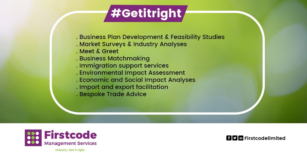 Firstcodegh's tweet image. Are you an investor seeking to explore the ever-growing business potentials in Ghana? Don’t turn away your investment because of the unknown. We offer services to assist you know what you are signing up for.
Market Entry Services has all you need.
#Firstcode #IndustryGetItRight