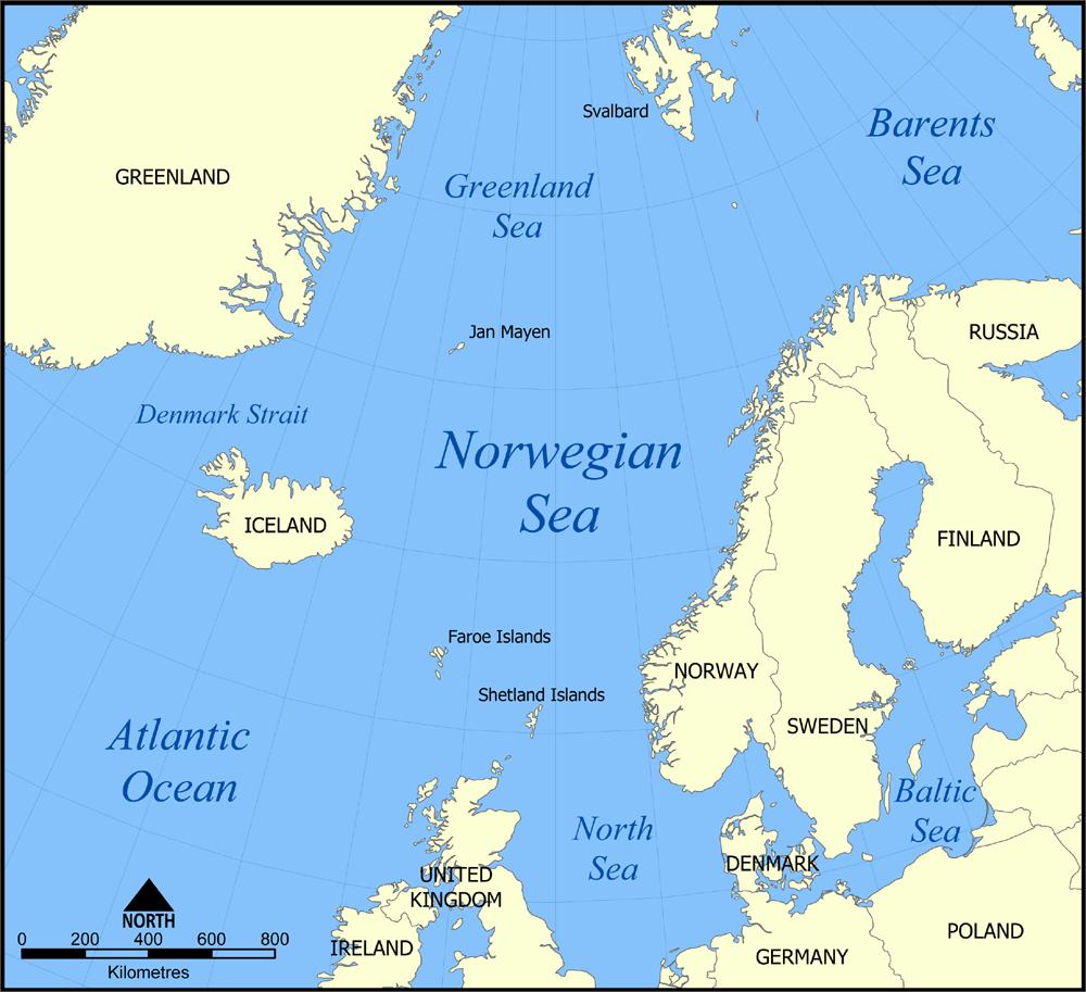 Just in case you're not that great at geography, here's a map of the region where U-209 disappeared.