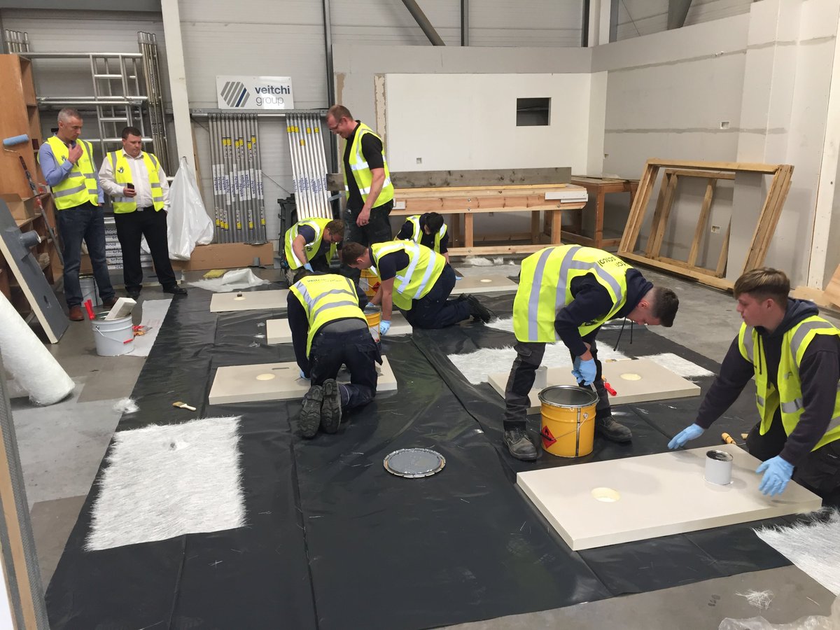 VeitchiValue's tweet photo. Big thanks to Mark Ellinor for coming to the Veitchi Value Trade School and providing specialist training on @SikaLimited Liquid Applied Membrane application to our apprentices #VeitchiValue https://t.co/sg7TKLmVWw