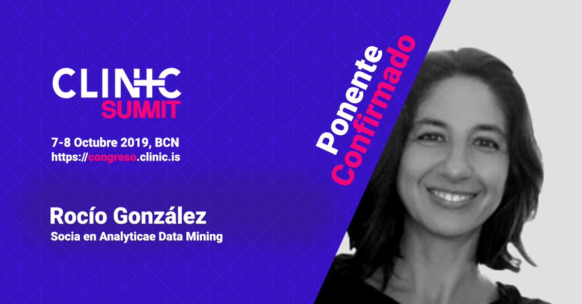 clinic_seo's tweet photo. Es un placer poder contar con una matemática hablando de modelos de retención de cliente. Su estilo es cercano y didáctico. 

No te pierdas a Rocío González de @Analyticae_
en la celebración de los #100clinicseo el 8 de octubre.

https://t.co/n3L1MlI7GH https://t.co/ayMadO3Ozw