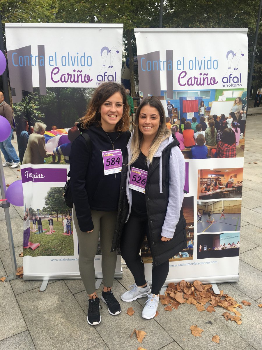 NeuraxisFerrol's tweet photo. El pasado sábado fue el #diamundialdelAlzheimer y nuestras chicas Inés y Laura participaron en la andaina que organizó #Afal en #Ferrol.
Deporte, compañerismo, risas y colaboración ¿qué más se puede pedir para un sábado por la mañana?
#NeuraxisFerrol https://t.co/Lr1mAw3nmB