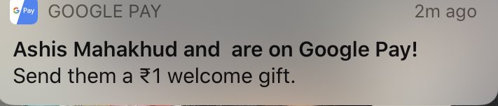 fitSanu's tweet image. What’s this ⁦@GooglePayIndia⁩ and who ??? #AppBug #bugs