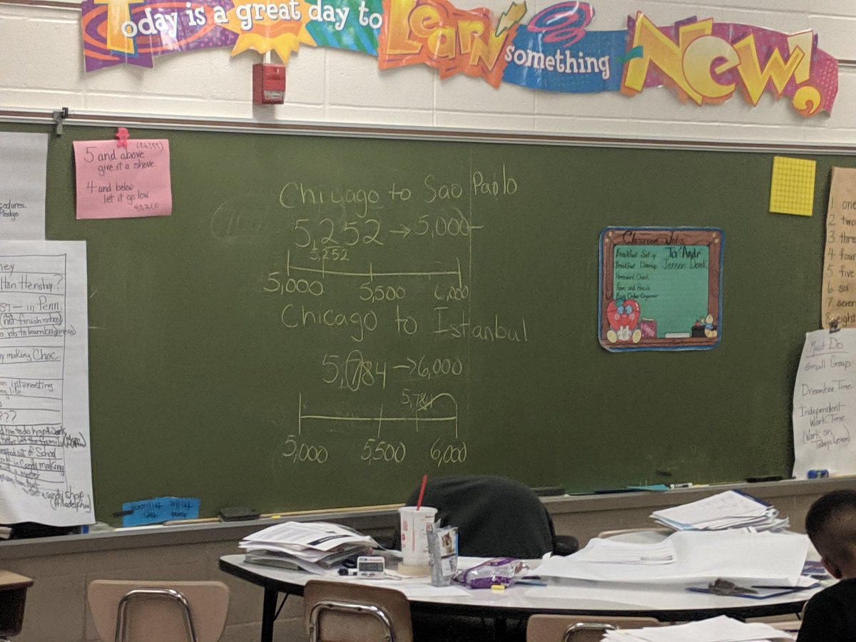 PyzikNick's tweet photo. 4th Grade Ss collaborate to work on place value and explore the world flying from Istanbul to Santiago to Cape Town😀😃 in this Rounding Tiered Task. #mathatmilbrook #mathislit🔥🔥 @annengorman @cbrinkleybcps @LevittAmy @HeidiMillerBCPS @MilbrookSchool @CristNcrist @EmilyDwivedi https://t.co/WBXa5hvG3Y