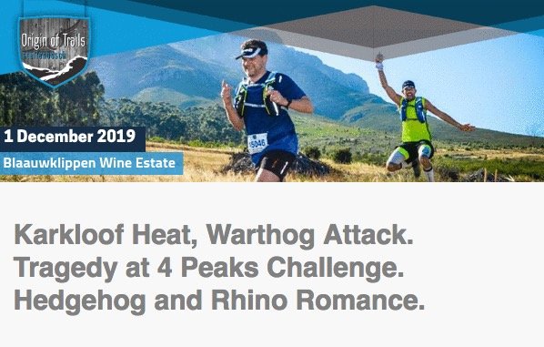 TRAILza's tweet photo. Just out! Read #TRAILmail newsletter issue 21 for the latest in #SouthAfrican #trailrunning.
https://t.co/feIV2am1Nu
#kk100 #OriginOfTrails #TRAIL33 #TRAILmag https://t.co/ECZtkuIk9a