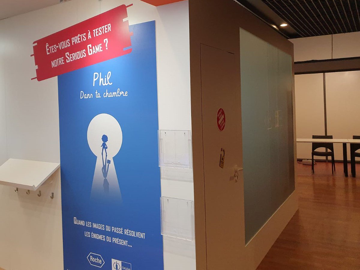 Trois_Prime's tweet photo. Proud to present a great serious game for Chugai and Roche at the French Hemostasis Congress, with the CoMETH and the GFHT ! Come and try it to discover the story of "Phil dans ta chambre"!
#CoMETH #GFHT #hcsmeufr #SeriousGame #hemophilia #hemostasis https://t.co/1VEQAdWElF