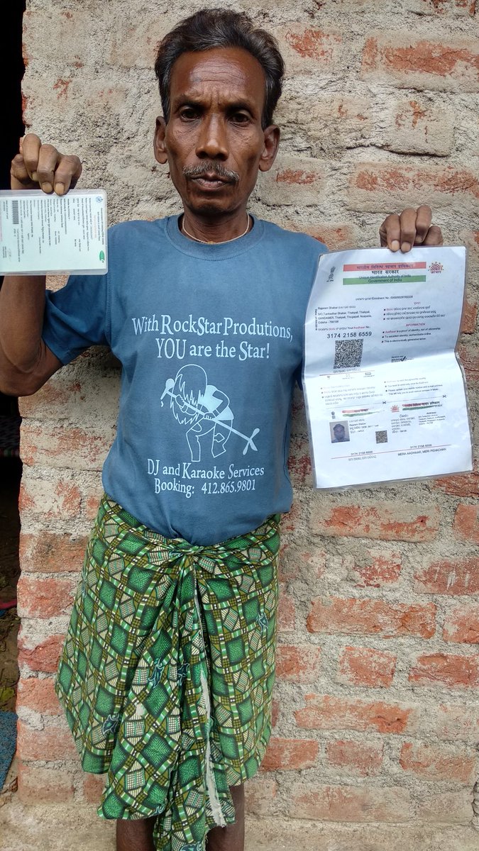 sambhusahu09's tweet photo. Rajaram Shabar, Thikpali GP, Komna Block, Nuapada District, denied ration for September 2019 despite aadhar seeding of 5 members out of 6 and aadhar of one member submitted in 1st week of Sept. Pls intervene. @CMO_Odisha @Naveen_Odisha @Food_Odisha @districtnuapada @rajaaswain https://t.co/rmDvuaFRhQ