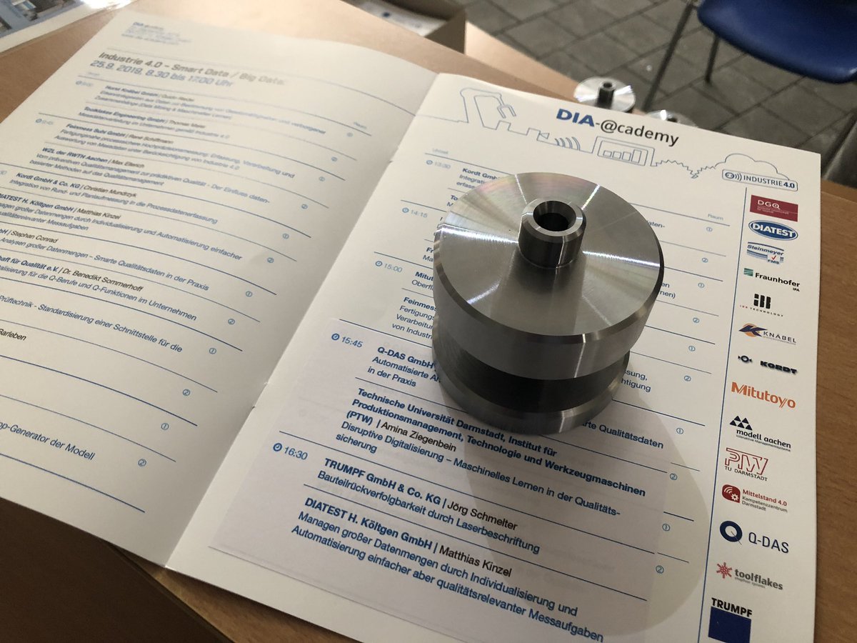 GurkenGott66's tweet photo. Das Ohr am Markt haben und dazu noch mit dem vorbereiteten Werkstück des Teilnehmers in die Produktion gehen 🤩👍 Tolle Veranstaltung von #Diatest in Darmstadt mit Industrie 4.0 - Smart Data / Big Data 🙏 #GibtSternchen https://t.co/lAz0tKrjNv