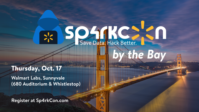 Walmarttech's tweet image. Sp4rkCon by the Bay will be held on 17 October at #WalmartLabs&apos; beautiful campus in Sunnyvale, California. Visit Sp4rkCon.com and follow @Sp4rkCon on Twitter for the latest news and event updates. Swing by around 3 p.m. PT and attend for free!  bit.ly/2RUQFds
