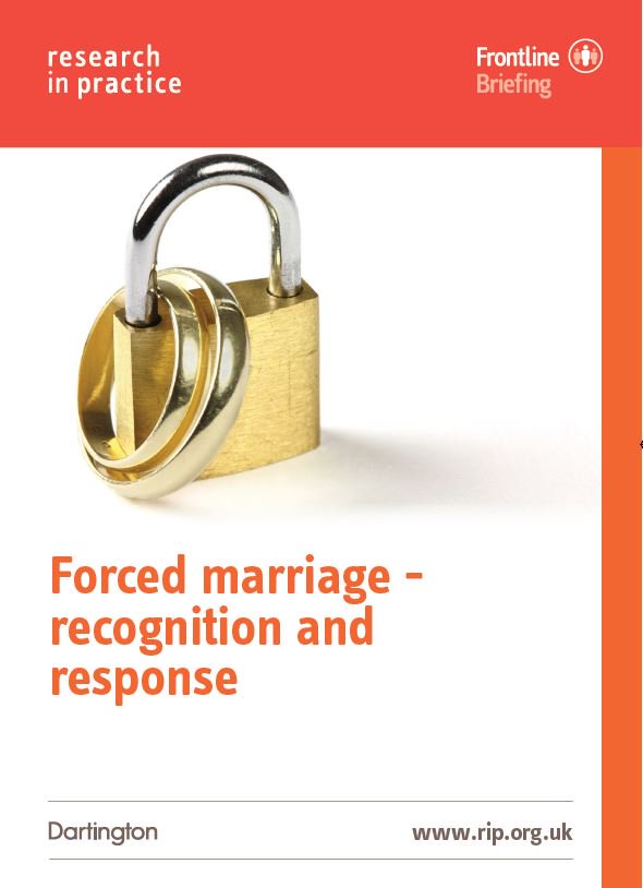 How can social work and family support practice respond to cases of forced marriage? Read our new briefing ow.ly/pzfz30pp7qA