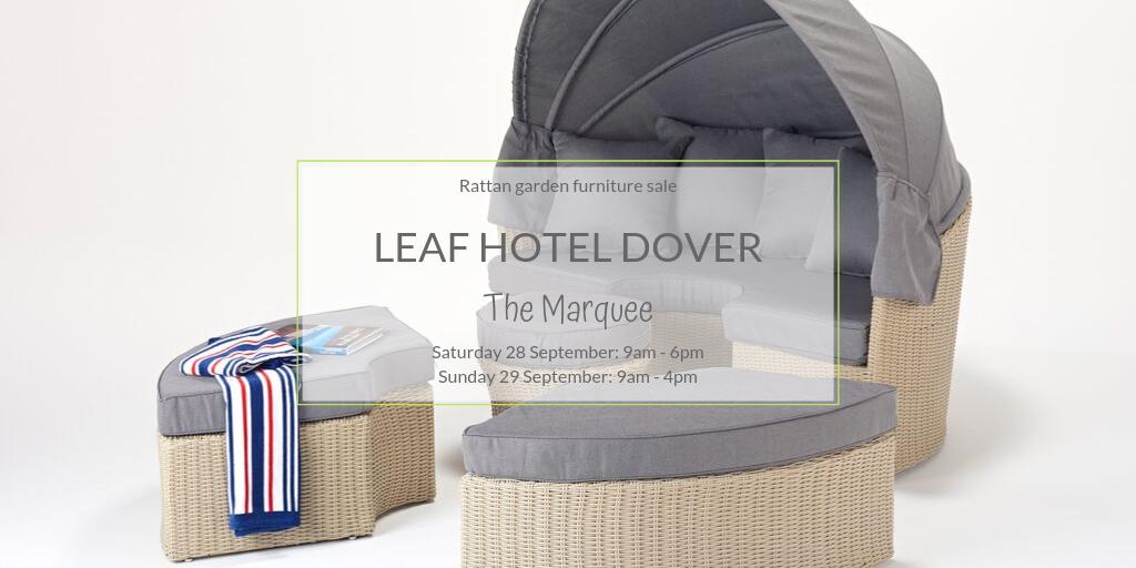 therattanco's tweet photo. 🏨 We're off to @leafdover this Saturday (28th) and Sunday (29th)! It’s almost the end of our season! Pop down and grab a bargain!

ℹ️ For more info, head to our FB page Alfresco Rattan
#garden #GardenFurniture #sale #SeptemberSale #bargain https://t.co/Bo0MX6aVzj