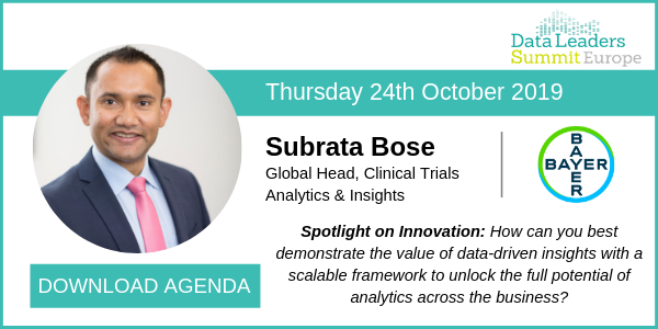 dataconferences's tweet image. Don’t miss Subrata Bose from @Bayer speaking at Data Leaders Summit 2019. Download the agenda to find out more!
#datamanagement #dataanalytics #data