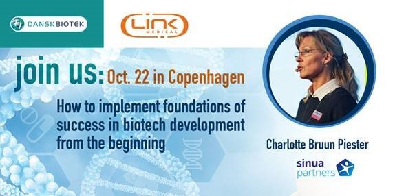 NLSinsight's tweet photo. Join @LINKMedical  in Copenhagen in collaboration with Danske Biotech and Sinua Partners for an exciting workshop! 'How to implement foundations of success in the biotech development from the beginning.' Register here https://t.co/wBTgfMmApa https://t.co/N7GiVhMs2p
