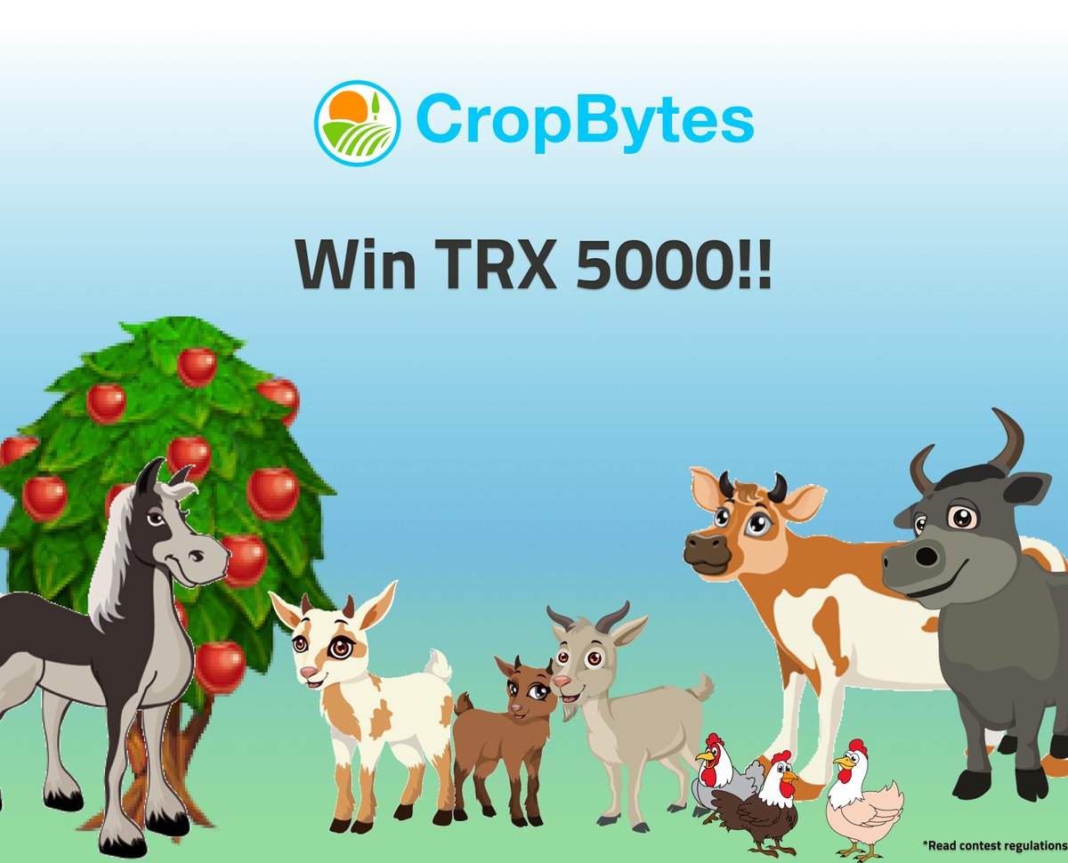 We are giving away #TRX 5000+💰💰

Want to win some? Click the link bit.ly/2n5exQ8 or head to our facebook page.👩‍🌾👨‍🌾

#TRONICS #TRON #Crypto #Cryptogames #play #earn
#farmingsimulation #virtualfarming
@justinsuntron  @Tronfoundation @egamers_io