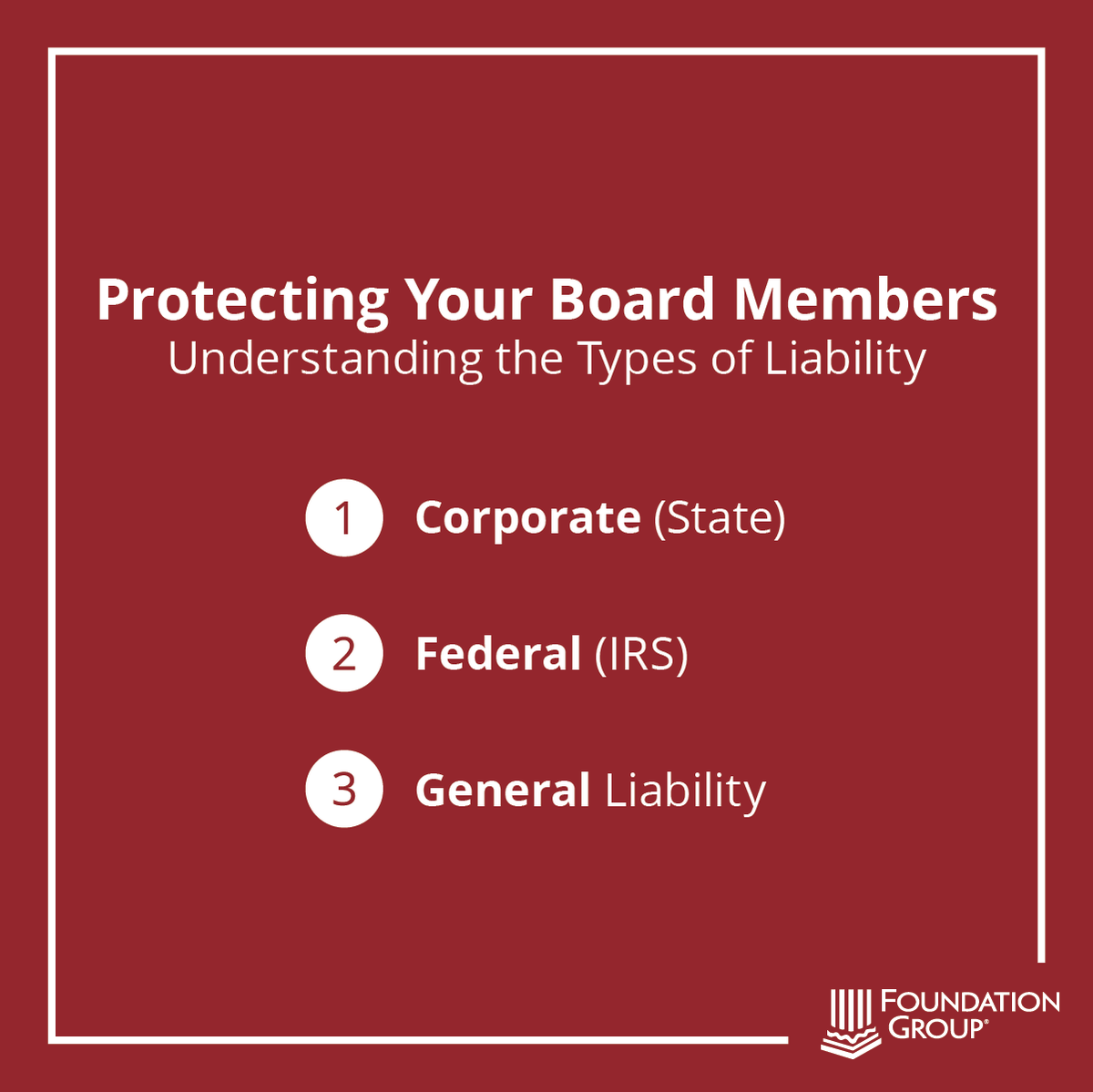 foundationgroup's tweet photo. One of the most valuable assets of your nonprofit is your board of directors, so it is crucial that you understand the potential liability issues and get protection. To learn more, visit our blog post. https://t.co/GusqRpZsiQ #501c3 #nonprofit #nonprofits #nonprofitformation https://t.co/xAAczWwY89