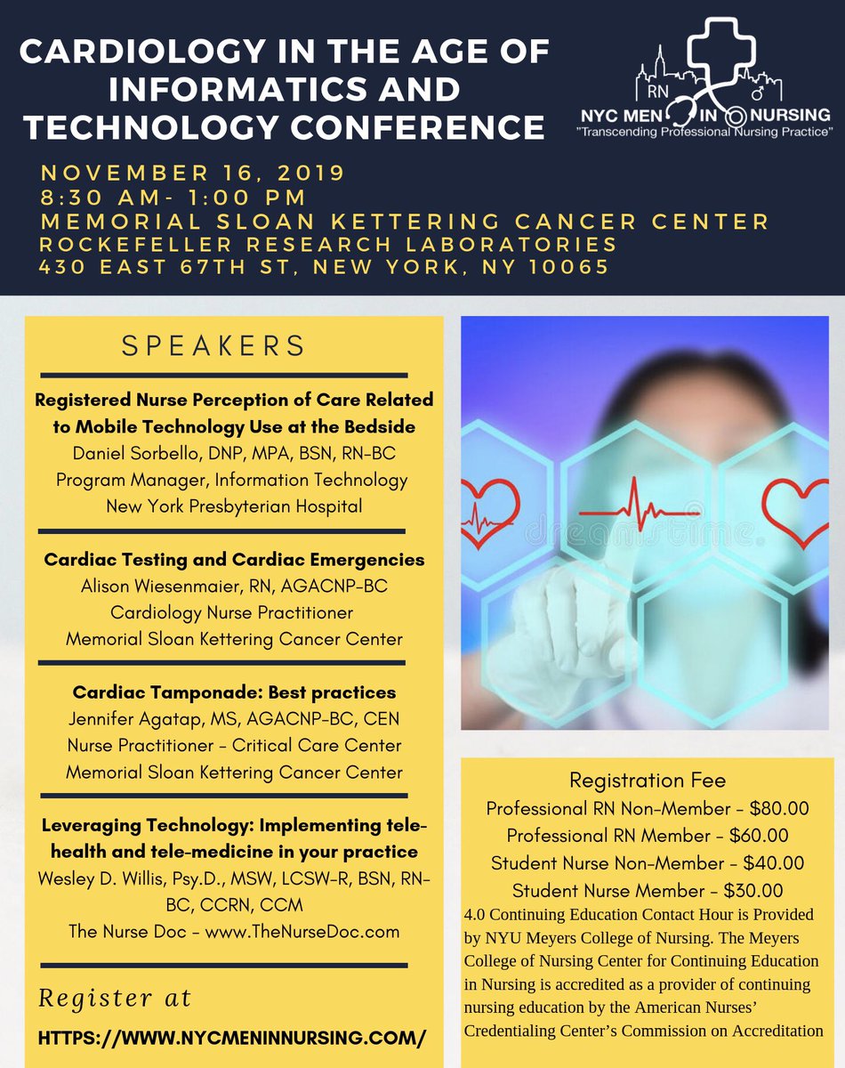 Mark you calendars and save the date - November 16th. Join us on our 2019 fall conference with the theme: Cardiology in the Age of Informatics &amp; Technology. #MenInNursing <a href="/AAMN_LHVNY/">Lower Hudson Valley Chapter of AAMN</a> <a href="/AAMN_Nursing/">American Association for Men in Nursing</a>