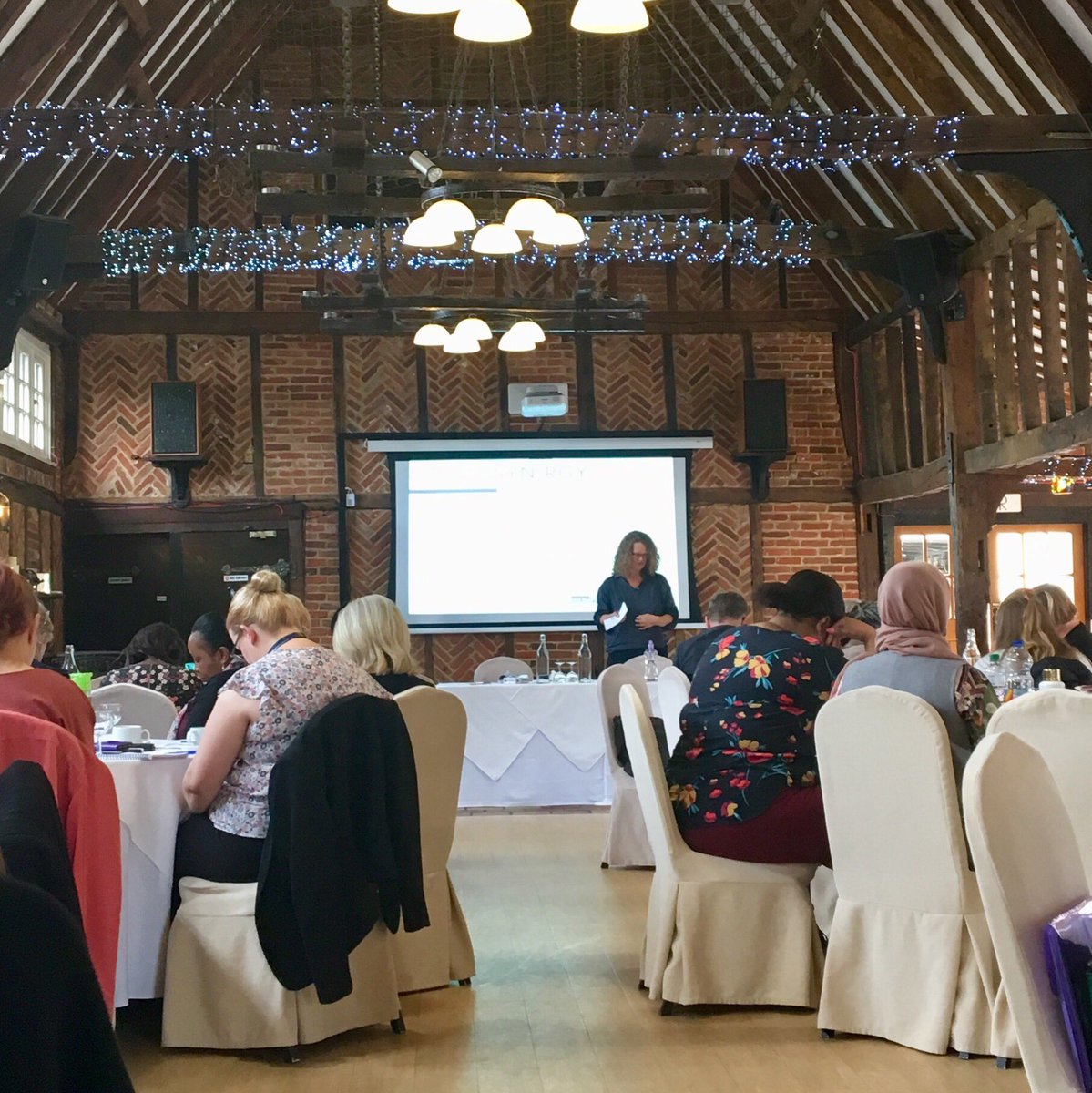 Synergy_RCC's tweet photo. #SERICC training coordinator delivering a session on Trauma Informed Practice at #Thurrock #VAWG Conference https://t.co/89AqrQoWXl