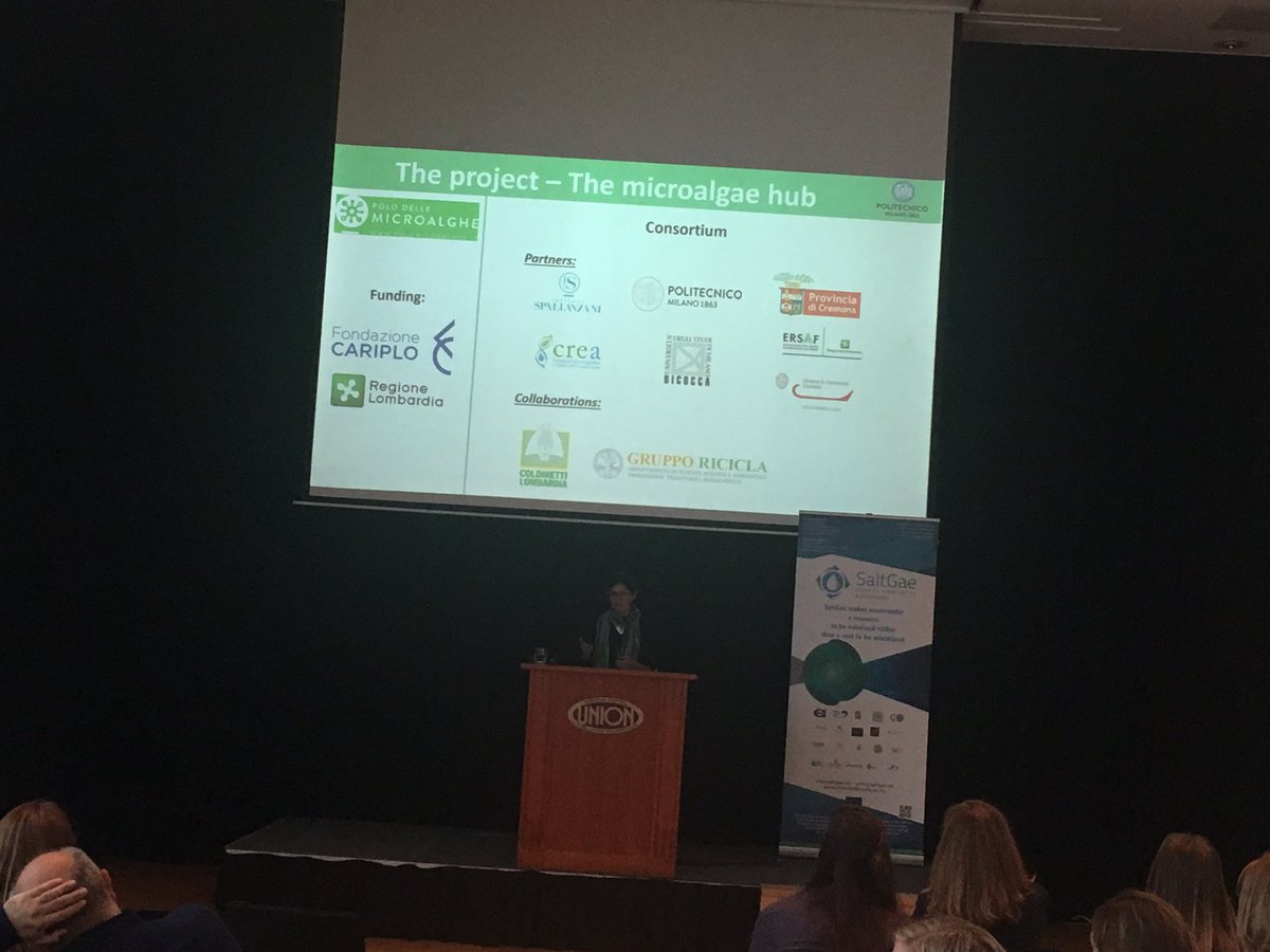 #MicroalgaeHubProject presented by Prof. Elena Ficara from <a href="/polimi/">Politecnico di Milano</a> and Dr. Katia Parati from #IstitutoSperentaleItalianoSpallanzani #algae #research #innovation