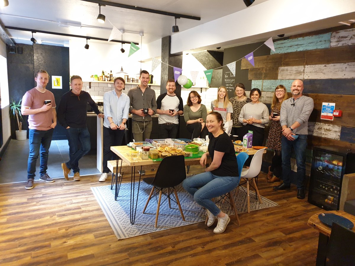 MakeMatic's tweet photo. "Let them eat cake" she said. And we did at @macmillancoffee morning @LoftSpaceNI  

#payitforward #macmillancoffeemorning https://t.co/IW1gbwQyM7