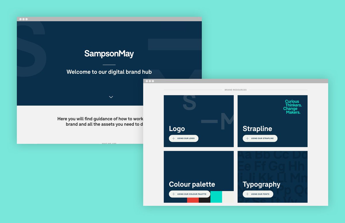 SampsonMay's tweet photo. Introducing a simpler way to manage your brand assets online. 

BrandHub is an online platform for your identity assets and template files to live alongside clear guidance of how they should be used. 

Find out more information here: https://t.co/fzwWzNyesg https://t.co/pJ53zQb2PH