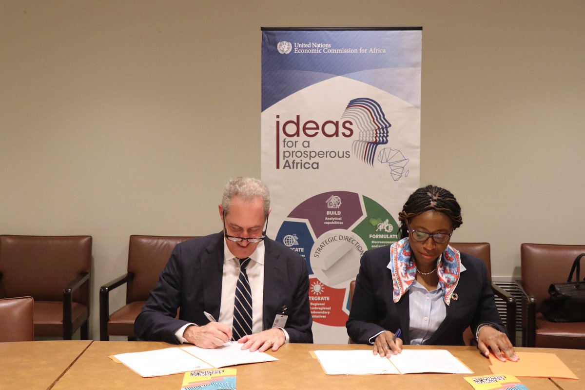 ECA_OFFICIAL's tweet image. A Memorandum of Understanding signing between @ECA_OFFICIAL and @Mastercard to collaborate on inclusive #digitalidentification programs and to team up to improve #refugees welfare and #security in Africa.

#UNGA74 #DigitalID #refugees