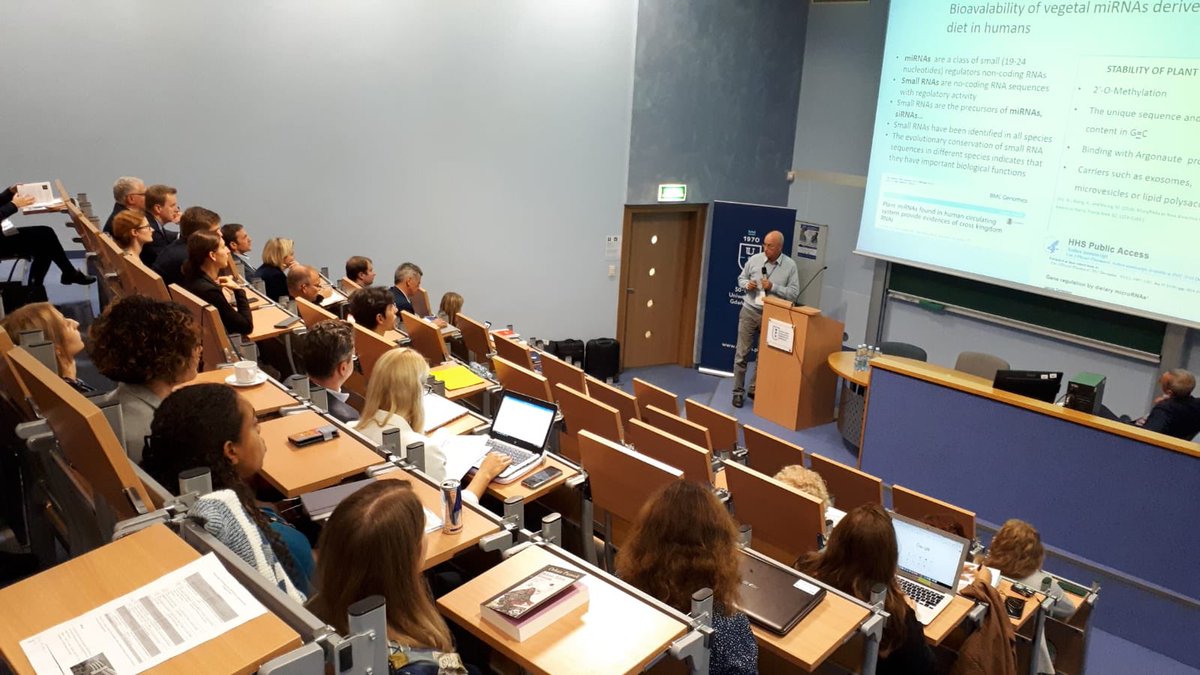 STARBIOS2's tweet photo. Yesterday, Vittorio Colizzi presented ”Effects of plant microvesicles containing miRNAs on proliferation and apoptosis in tumour cell lines” #CancerImmunology #ScanBaltForum https://t.co/eaDI3eLVEb