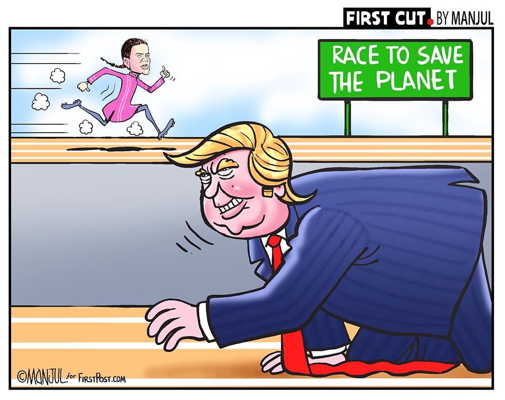 #ClimateChange #ClimateActionSummit 
My #cartoon for @firstpost 
More:bit.ly/FirstCutByMANJ…
#ClimateStrike #ClimateAction #UNClimateActionSummit #DonaldTrump #GretaThunberg