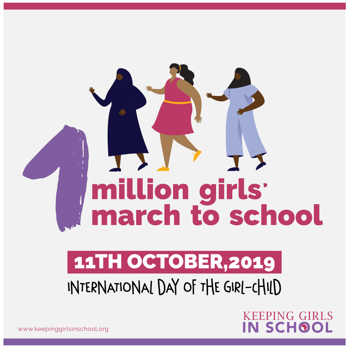 KGISAfrica's tweet photo. Join us for the 1 Million Girls' March for Free, Quality &amp; Compulsory Secondary Education for all Girls

To Volunteer, visit the following link: https://t.co/0zW8VVCC4S

Visit our website: https://t.co/F9m5cOfiRm https://t.co/J7V5XekJvs