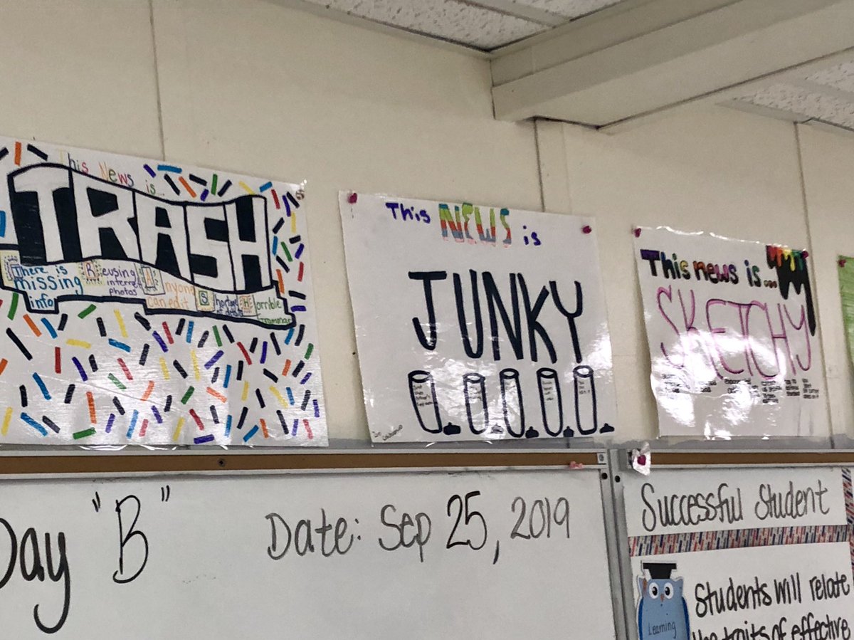 QMS_CurrEvents's tweet photo. Our Twitter has been quiet, but our classroom has not! Our gold teamers have mastered how to determine if news sources are reliable or not! #qmsrocks https://t.co/0rDTDquBM9
