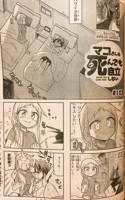 本日発売の週刊少年マガジンに「マコさんは死んでも自立しない」103話目載ってます!
バーベキューでまだまだ水着回!
あとマコさんがキスをしたいお話
ハレンチ
よろしくお願いします〜!(*⁰▿⁰*)
【一話試し読み】 https://t.co/qkHTWL5jId 