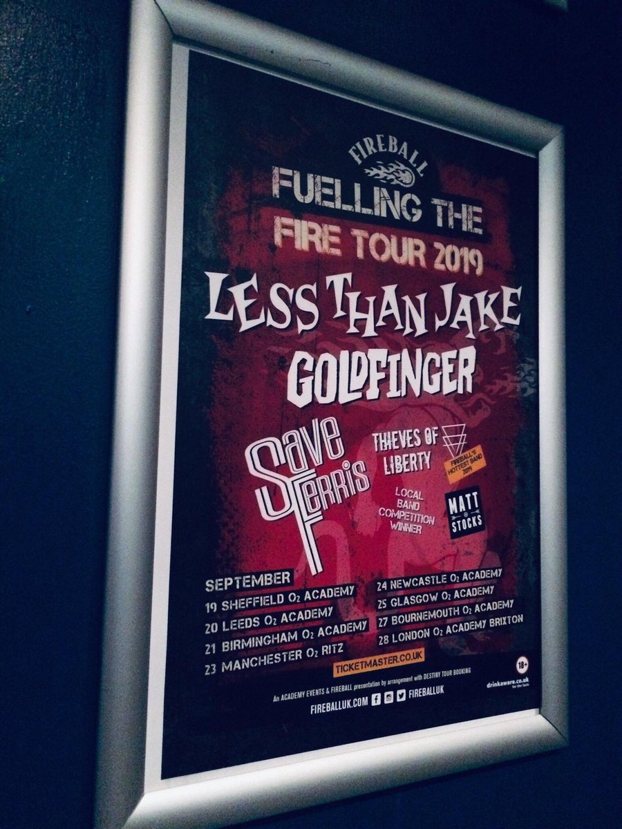 OldHauntsNE's tweet photo. Thanks to @FireballWhisky and @o2academynewc for putting us on the guest list last night! https://t.co/aFrvpTRU9b