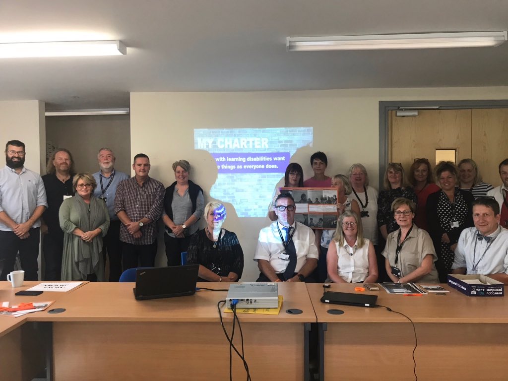 Carms LD &amp; MH Management teams sign the Charter! <a href="/CarmsCouncil/">Cyngor Sir Gâr</a> #SupportTheCharter