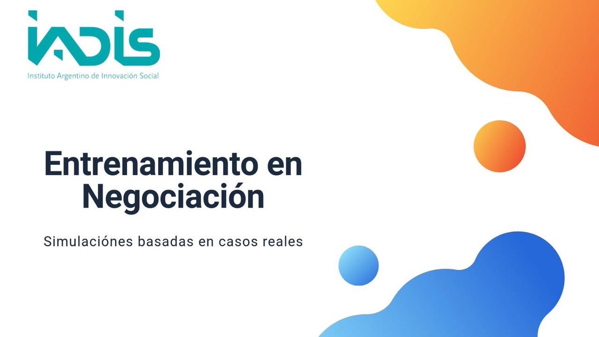 MariselChemez's tweet photo. Te invitamos a participar de nuestro Entrenamiento en Negociación @IadisDireccion Paraná Entre Rios https://t.co/1O5GtUIDXh