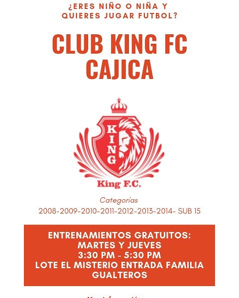 FortalezaLeon's tweet photo. Paso a paso vamos construyendo comunidad...Vamos creciendo y vamos por Más...de la mano de Dios!!!! #FutbolSocial #KingFC #FortalezaDePiedraCajicá https://t.co/T0eu6wR30O