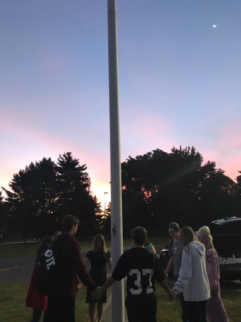 Prayers were lifted this morning for our schools, community, country and world! #SYATP <a href="/SeeYouAtThePole/">See You At The Pole</a>