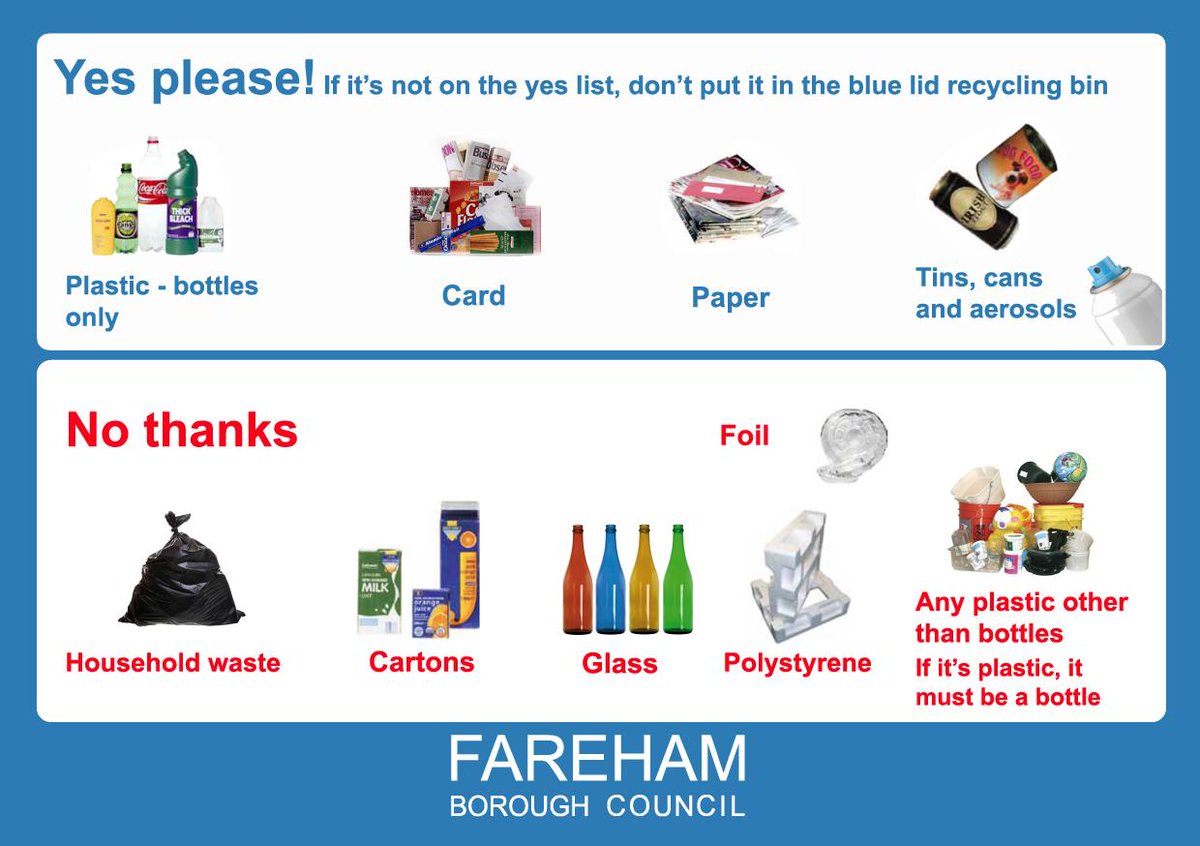 It's #RecyclingWeek so here's a quick reminder of what can go in your blue top bin 🙂♻️