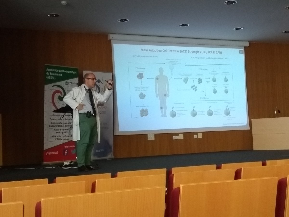 SoyBiotec's tweet image. Terminamos las actividades de Formación de #BiotechWeek con una charla de @SanchezGuijoF sobre células CAR-T 😍🔬 #BiotechWeekSAL