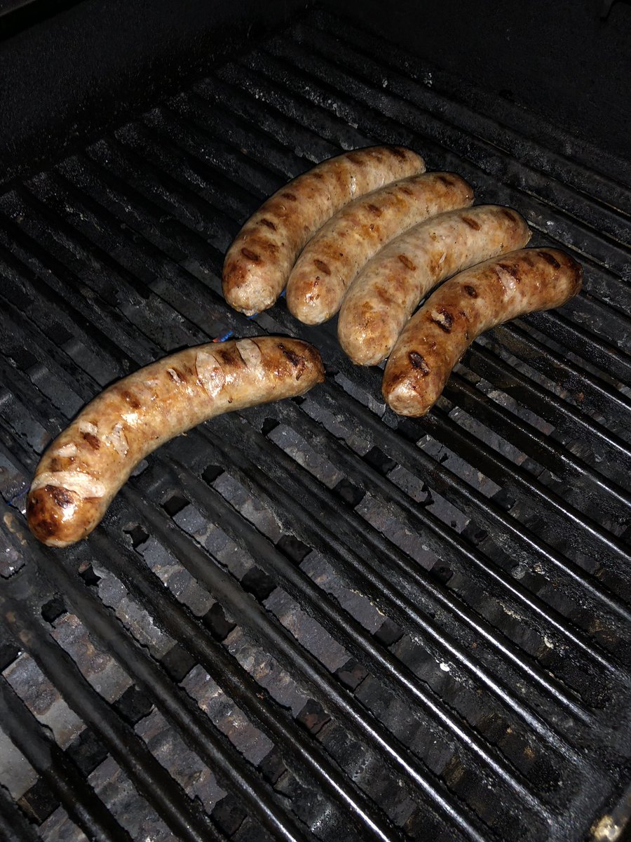 FremdBBQ's tweet photo. Do you always have to make pulled pork with pork shoulder?? Nope!!! Grind it up, add some spices, stuff it, and bingo!!! You have homemade brats! @FremdVikings #FHSspirit https://t.co/bGbszcL403