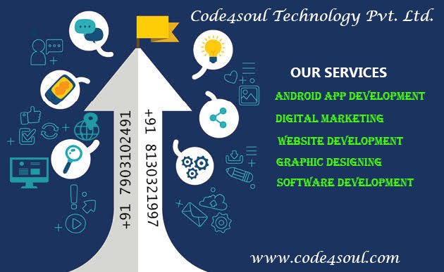 Code4soulT's tweet photo. #Itcompany
#DigitalMarketing
#WebDevelopment
#AndroidAppDevelopment
#SoftwareDevelopment
#GraphicDesigning https://t.co/baka2iVoFG