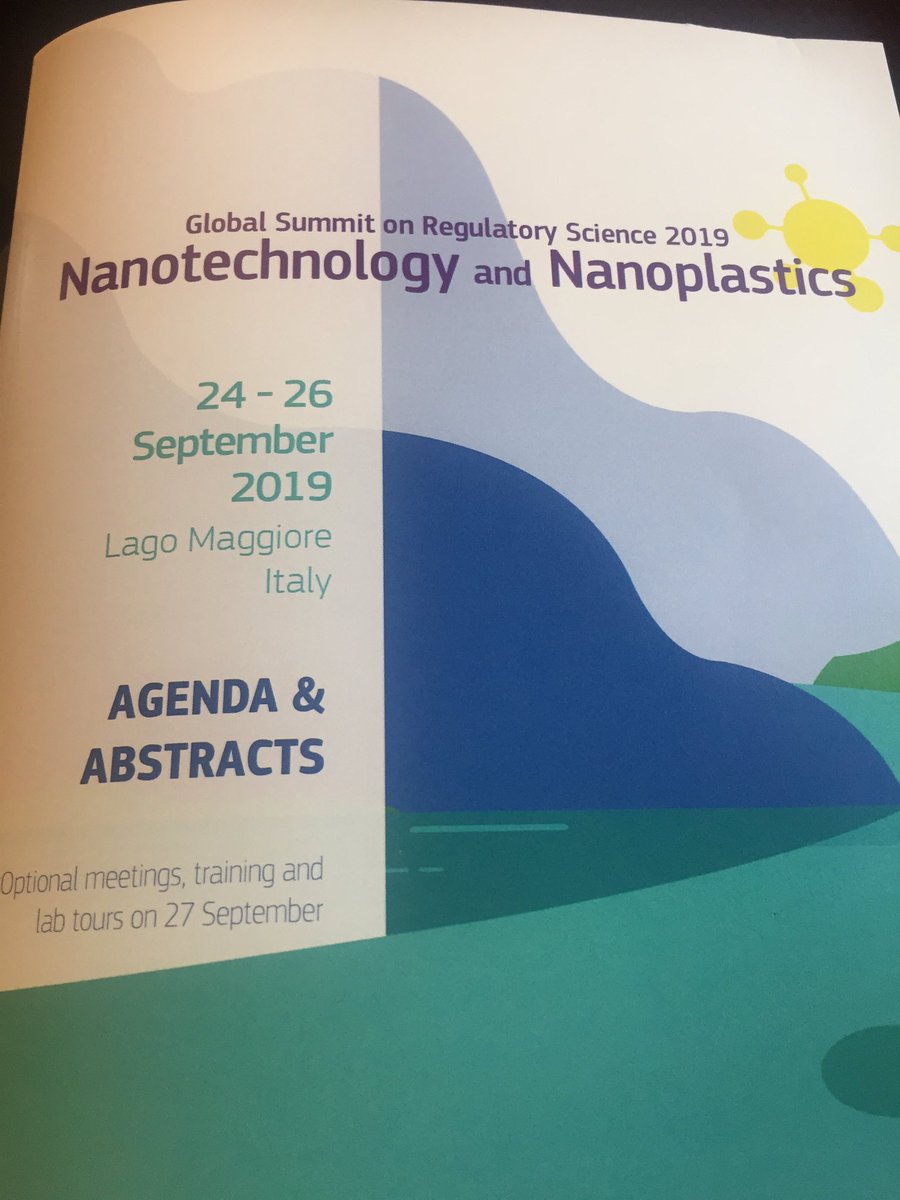 #gsrs19 well underway! Great location &amp; speakers! Focus this afternoon on safety assessment of nanomaterials or regulatory research needs for nanomedicines! Tomorrow I speak in plenary session on challenges concerning nanoplastics presenting work from #100PlasticRivers project!