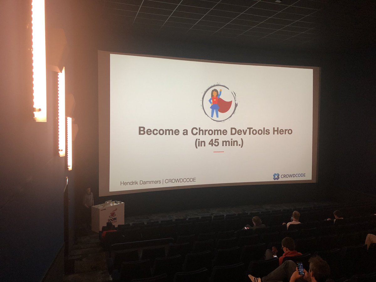 crowdcode's tweet image. Jetzt spricht Hendrik zum Thema #devtools in Chrome auf #JCON2019