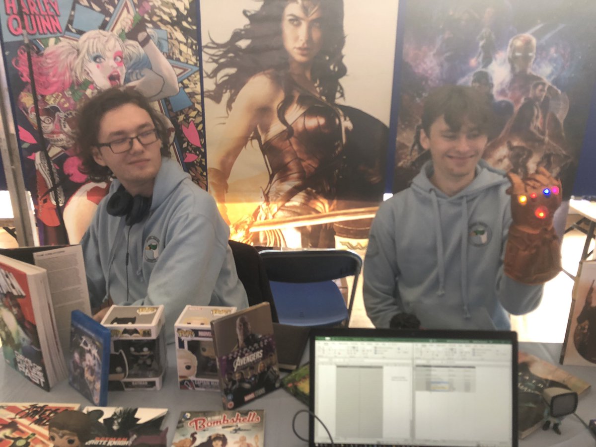 We’re back at Fresher’s Fayre, this time on Singleton and with a massive Infinity Gauntlet.

If you sign up, you too can wield this gauntlet and bring balance to the universe (or alternatively look like a pillock)